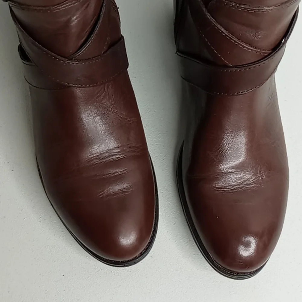 Lauren - Ralph Lauren Tall Leather Riding Boots - Maryann -Brown - 6B